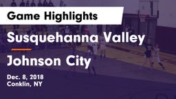 Susquehanna Valley  vs Johnson City  Game Highlights - Dec. 8, 2018
