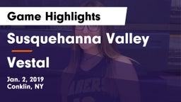 Susquehanna Valley  vs Vestal  Game Highlights - Jan. 2, 2019