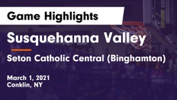 Susquehanna Valley  vs Seton Catholic Central (Binghamton) Game Highlights - March 1, 2021