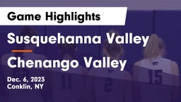 Susquehanna Valley  vs Chenango Valley  Game Highlights - Dec. 6, 2023