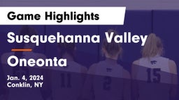 Susquehanna Valley  vs Oneonta  Game Highlights - Jan. 4, 2024