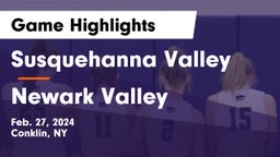 Susquehanna Valley  vs Newark Valley  Game Highlights - Feb. 27, 2024