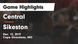 Central  vs Sikeston  Game Highlights - Dec. 13, 2019