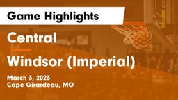 Central  vs Windsor (Imperial)  Game Highlights - March 3, 2023