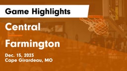 Central  vs Farmington  Game Highlights - Dec. 15, 2023