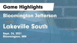 Bloomington Jefferson  vs Lakeville South  Game Highlights - Sept. 24, 2021