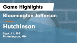 Bloomington Jefferson  vs Hutchinson  Game Highlights - Sept. 11, 2021