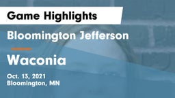 Bloomington Jefferson  vs Waconia  Game Highlights - Oct. 13, 2021