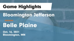 Bloomington Jefferson  vs Belle Plaine  Game Highlights - Oct. 16, 2021