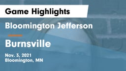 Bloomington Jefferson  vs Burnsville  Game Highlights - Nov. 3, 2021