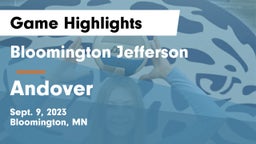 Bloomington Jefferson  vs Andover Game Highlights - Sept. 9, 2023