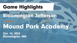 Bloomington Jefferson  vs Mound Park Academy Game Highlights - Oct. 14, 2023