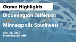 Bloomington Jefferson  vs Minneapolis Southwest Game Highlights - Oct. 28, 2023