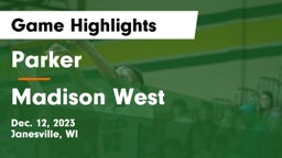 Parker  vs Madison West  Game Highlights - Dec. 12, 2023