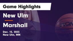 New Ulm  vs Marshall  Game Highlights - Dec. 15, 2023