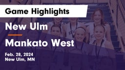 New Ulm  vs Mankato West  Game Highlights - Feb. 28, 2024
