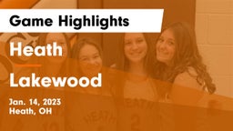 Heath  vs Lakewood  Game Highlights - Jan. 14, 2023