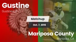 Matchup: Gustine  vs. Mariposa County  2016