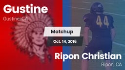 Matchup: Gustine  vs. Ripon Christian  2016