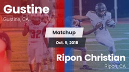 Matchup: Gustine  vs. Ripon Christian  2018