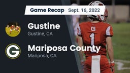 Recap: Gustine  vs. Mariposa County  2022