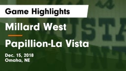 Millard West  vs Papillion-La Vista  Game Highlights - Dec. 15, 2018