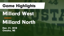 Millard West  vs Millard North   Game Highlights - Dec. 21, 2018