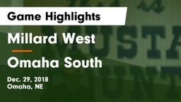Millard West  vs Omaha South  Game Highlights - Dec. 29, 2018