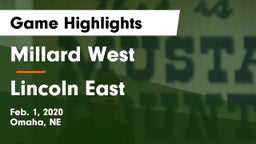 Millard West  vs Lincoln East  Game Highlights - Feb. 1, 2020