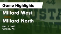 Millard West  vs Millard North   Game Highlights - Feb. 7, 2020