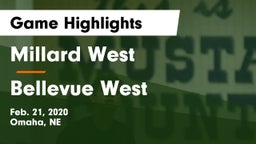 Millard West  vs Bellevue West  Game Highlights - Feb. 21, 2020