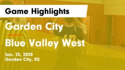 Garden City  vs Blue Valley West  Game Highlights - Jan. 25, 2020