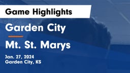 Garden City  vs Mt. St. Marys Game Highlights - Jan. 27, 2024