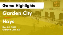 Garden City  vs Hays  Game Highlights - Dec 01, 2016