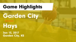 Garden City  vs Hays  Game Highlights - Jan 13, 2017