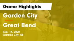 Garden City  vs Great Bend  Game Highlights - Feb. 14, 2020