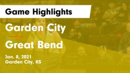 Garden City  vs Great Bend  Game Highlights - Jan. 8, 2021