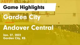 Garden City  vs Andover Central  Game Highlights - Jan. 27, 2022