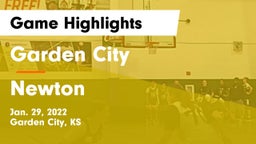 Garden City  vs Newton  Game Highlights - Jan. 29, 2022