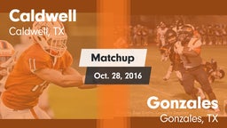 Matchup: Caldwell  vs. Gonzales  2016