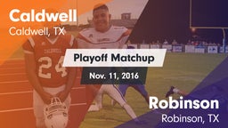Matchup: Caldwell  vs. Robinson  2016