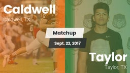 Matchup: Caldwell  vs. Taylor  2017