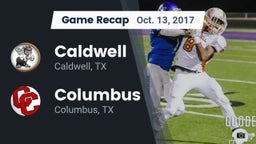 Recap: Caldwell  vs. Columbus  2017
