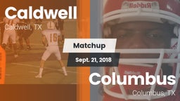 Matchup: Caldwell  vs. Columbus  2018