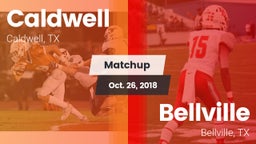 Matchup: Caldwell  vs. Bellville  2018