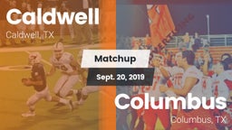 Matchup: Caldwell  vs. Columbus  2019