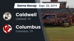 Recap: Caldwell  vs. Columbus  2019