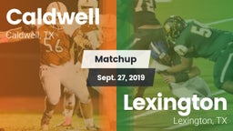 Matchup: Caldwell  vs. Lexington  2019