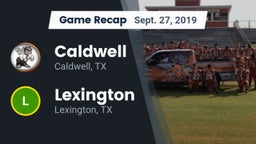 Recap: Caldwell  vs. Lexington  2019