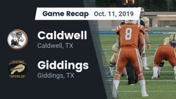 Recap: Caldwell  vs. Giddings  2019
